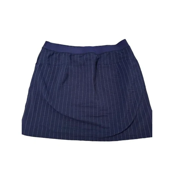 RLX Ralph Lauren Blue Pinstripe Athletic Golf Skort Size Large - Picture 2 of 6